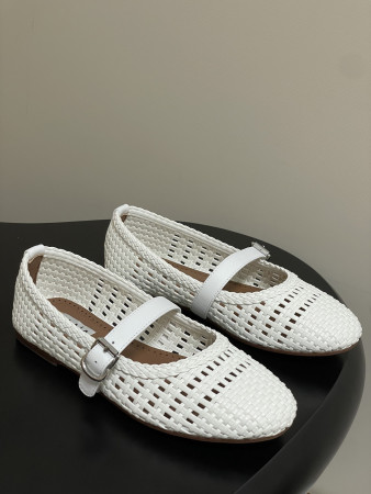 UA Alaïa Hollow Woven Mary Jane Flats(Customized Size 7-10 days production time)