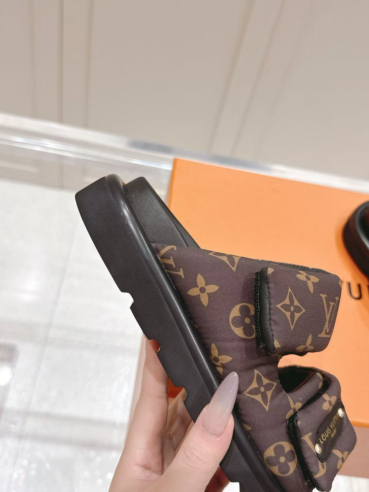 UA LV Pool Pillow Mules