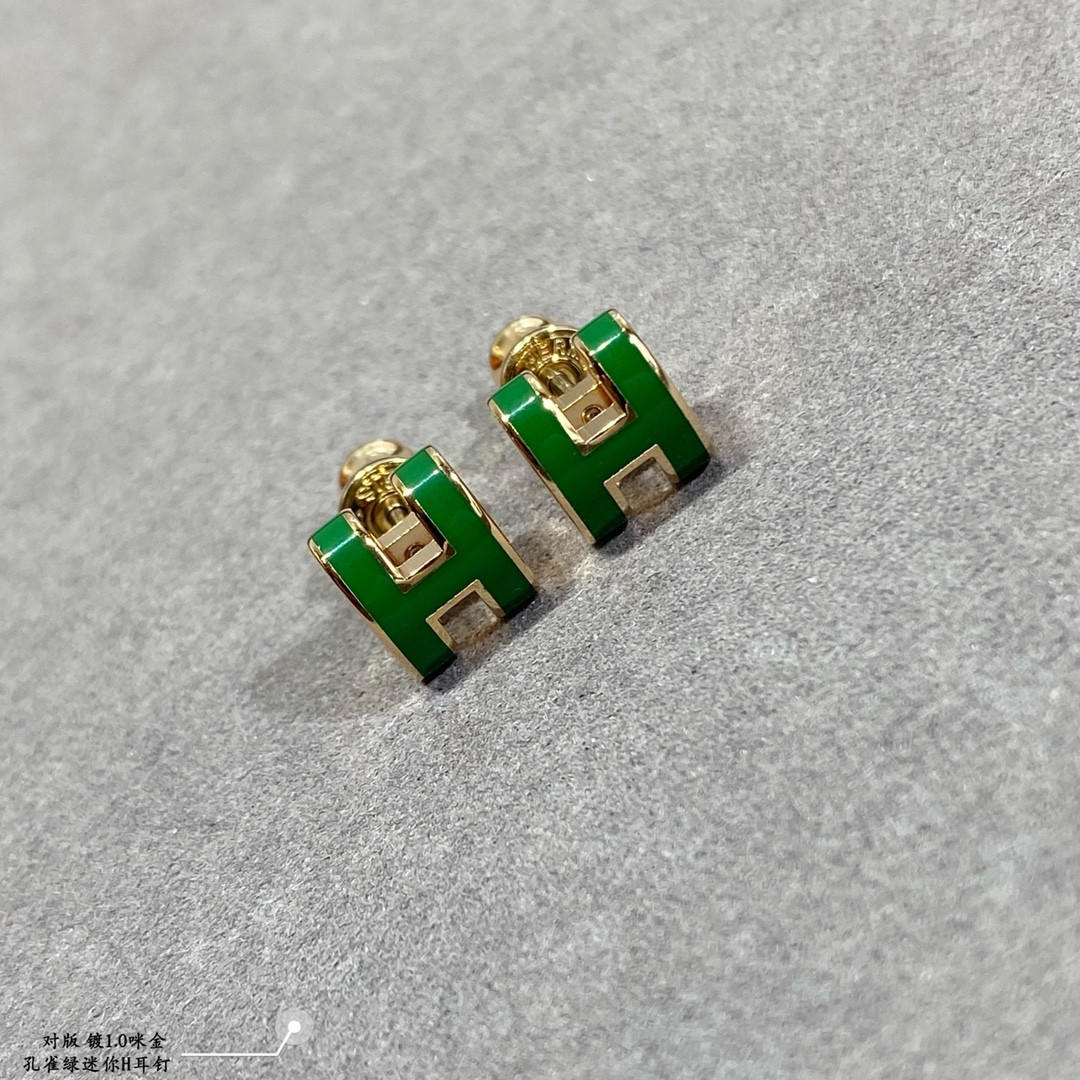 Hermès Mini H Linglong Earrings