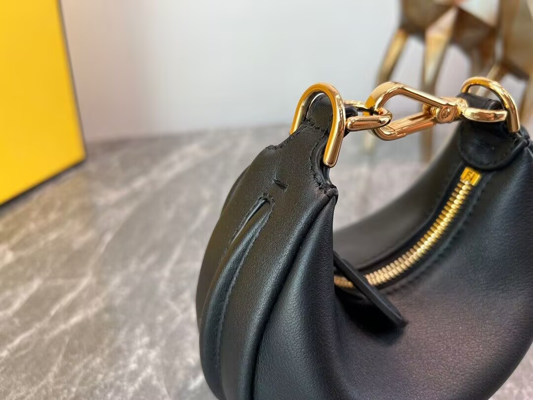 F**di nano F**digraphy hobo bag 14x5x16.5cm