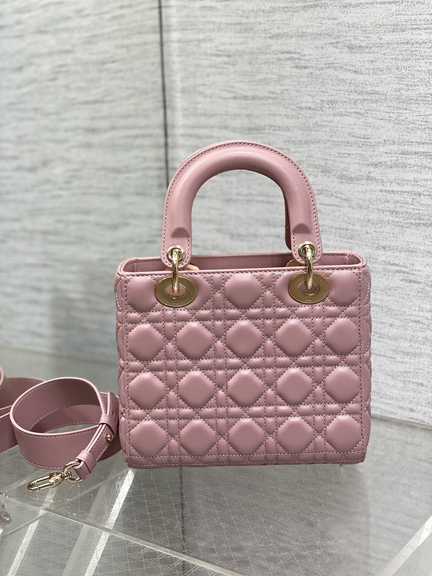 small lady D*or my abcD*or bag 8 x 6.5 x 3 inches