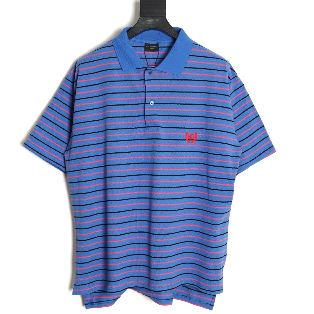 Ba*len*cia*ga short-sleeved polo shirt