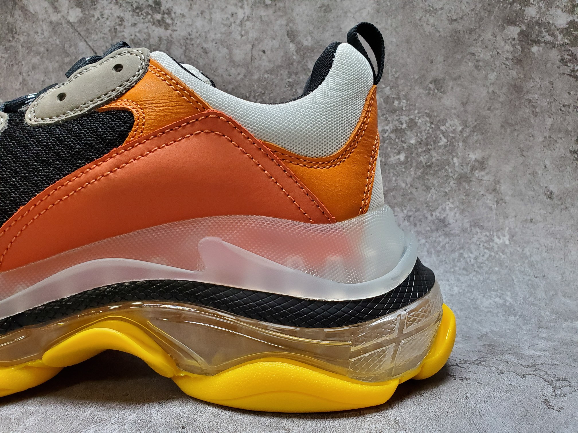 Balenciga Triple S Black Orange