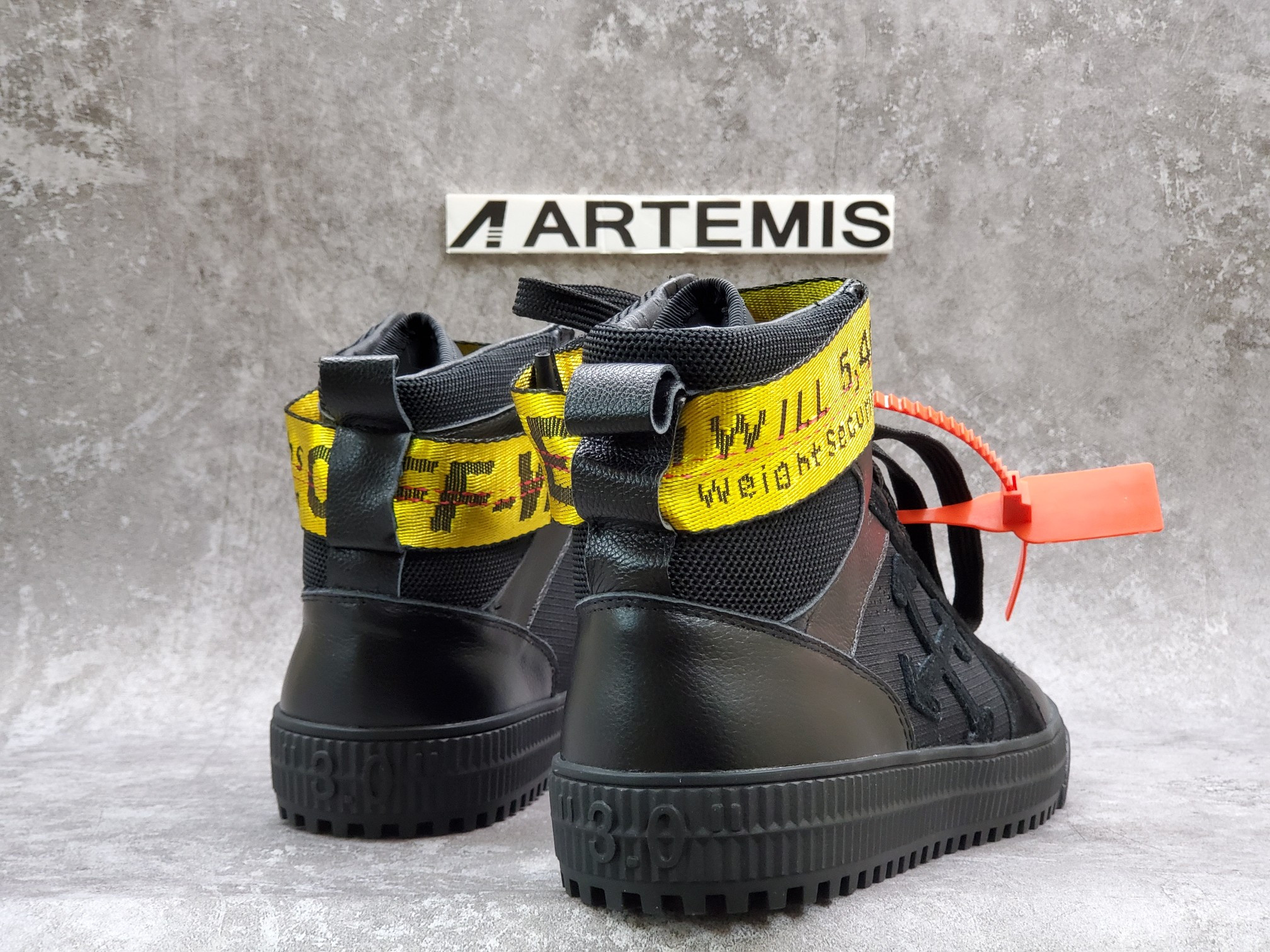 OFF-WHITE Industrial Hi Top Black