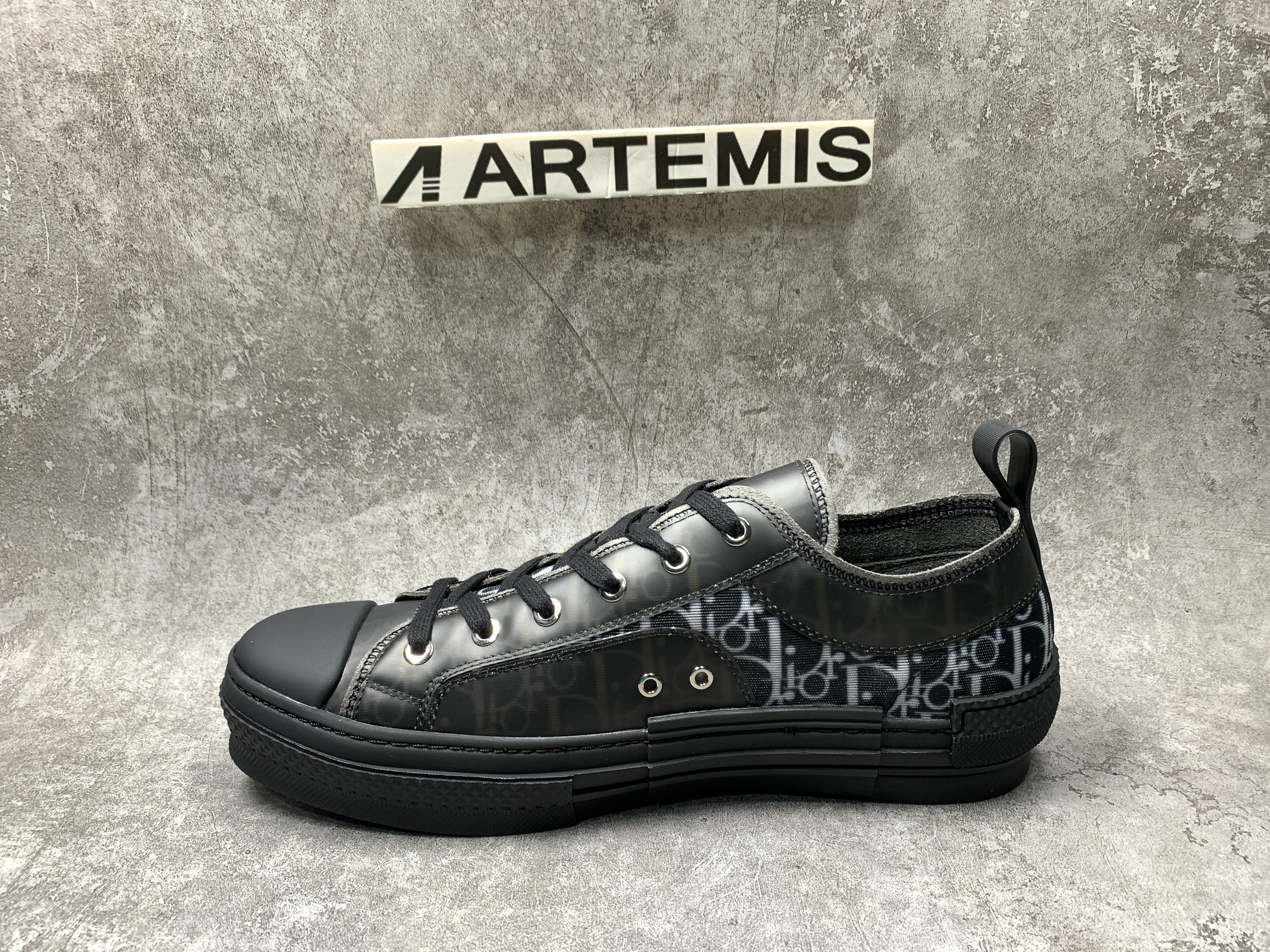 D*or b23 low top canvas oblique black