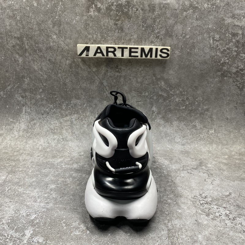 Balmain Unicorn Two-Tone Layered Sneakers