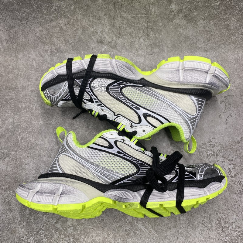 Balenciga 3xl Sneakers In Silver Green
