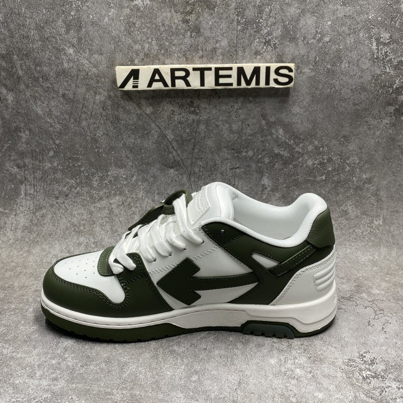 Off-White Out Of Office Bicolor Leather Low-Top Sneakers