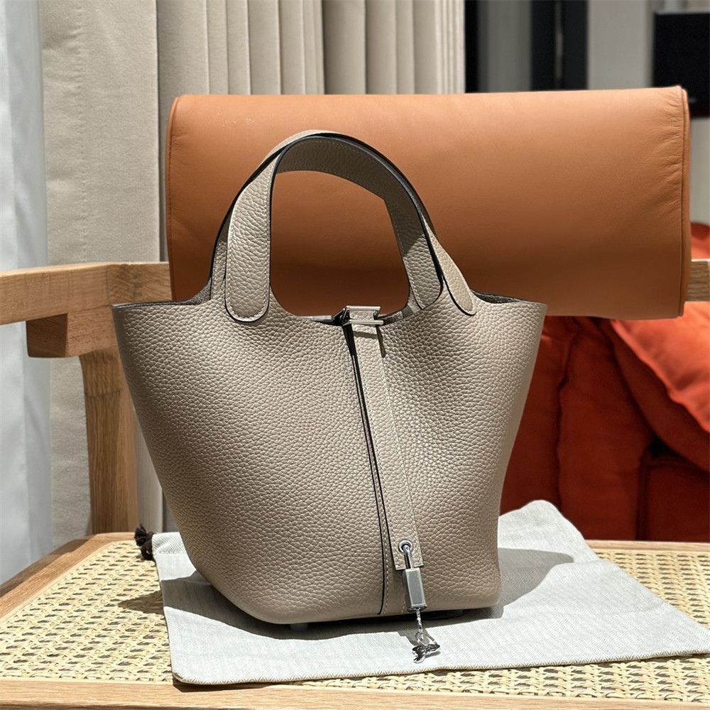 Hermès Picotin 18cm Trench coat gray without original box