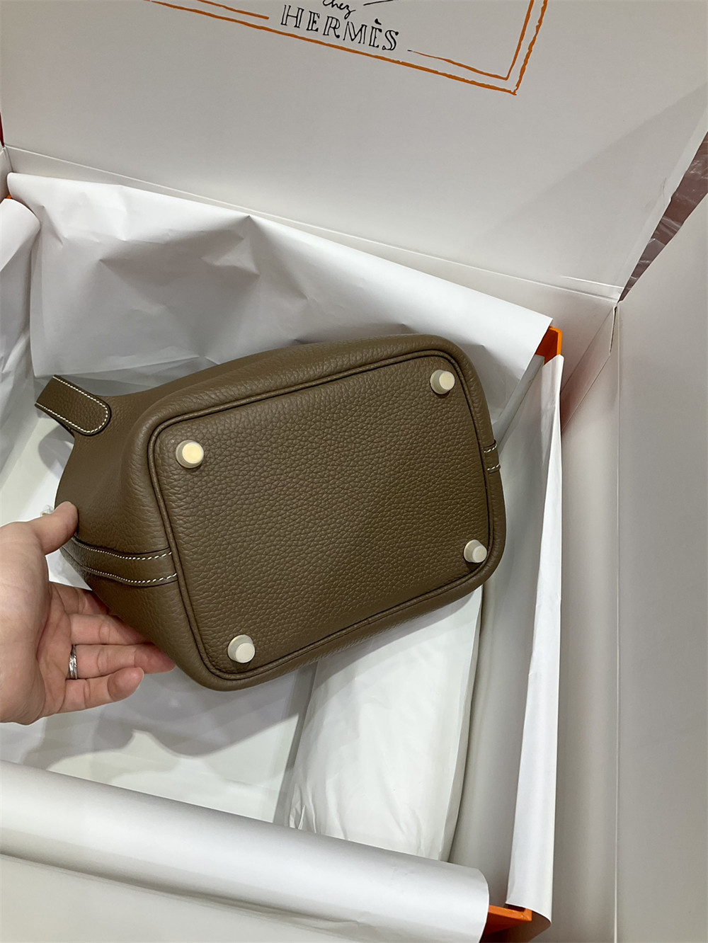 Hermès Picotin 18cm elephant gray without original box