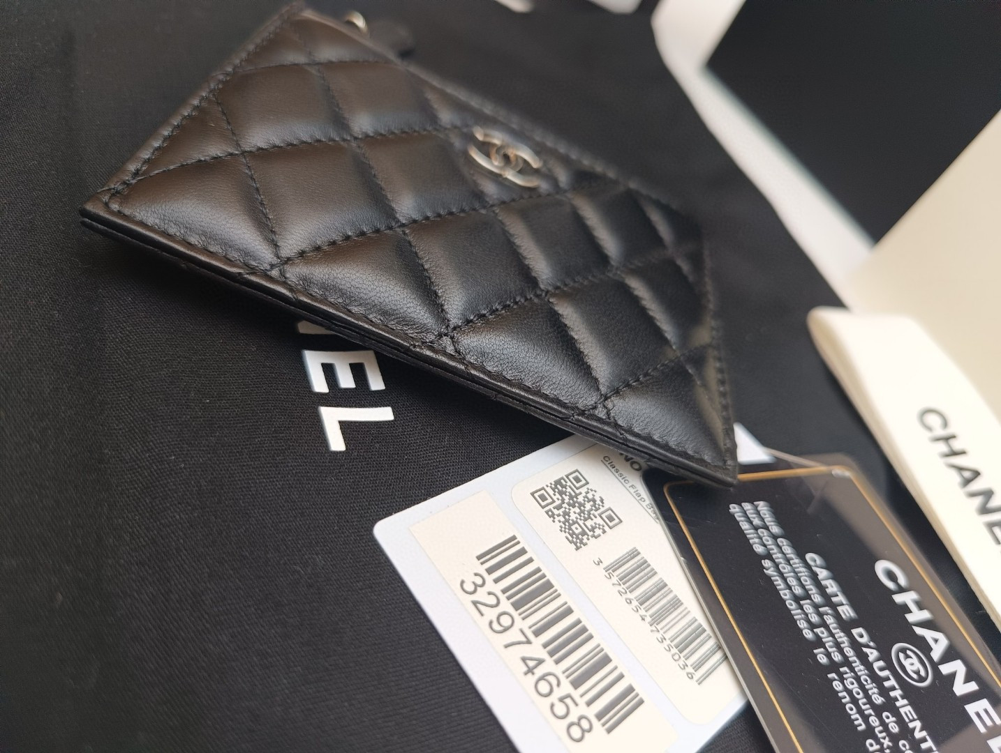 Ch*el card holder 9x11.5cm