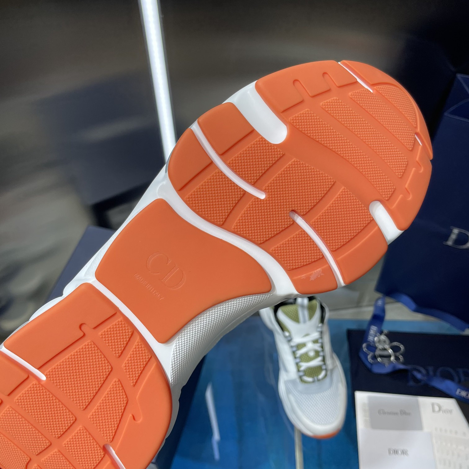 ua D*or b22 white and green sneaker