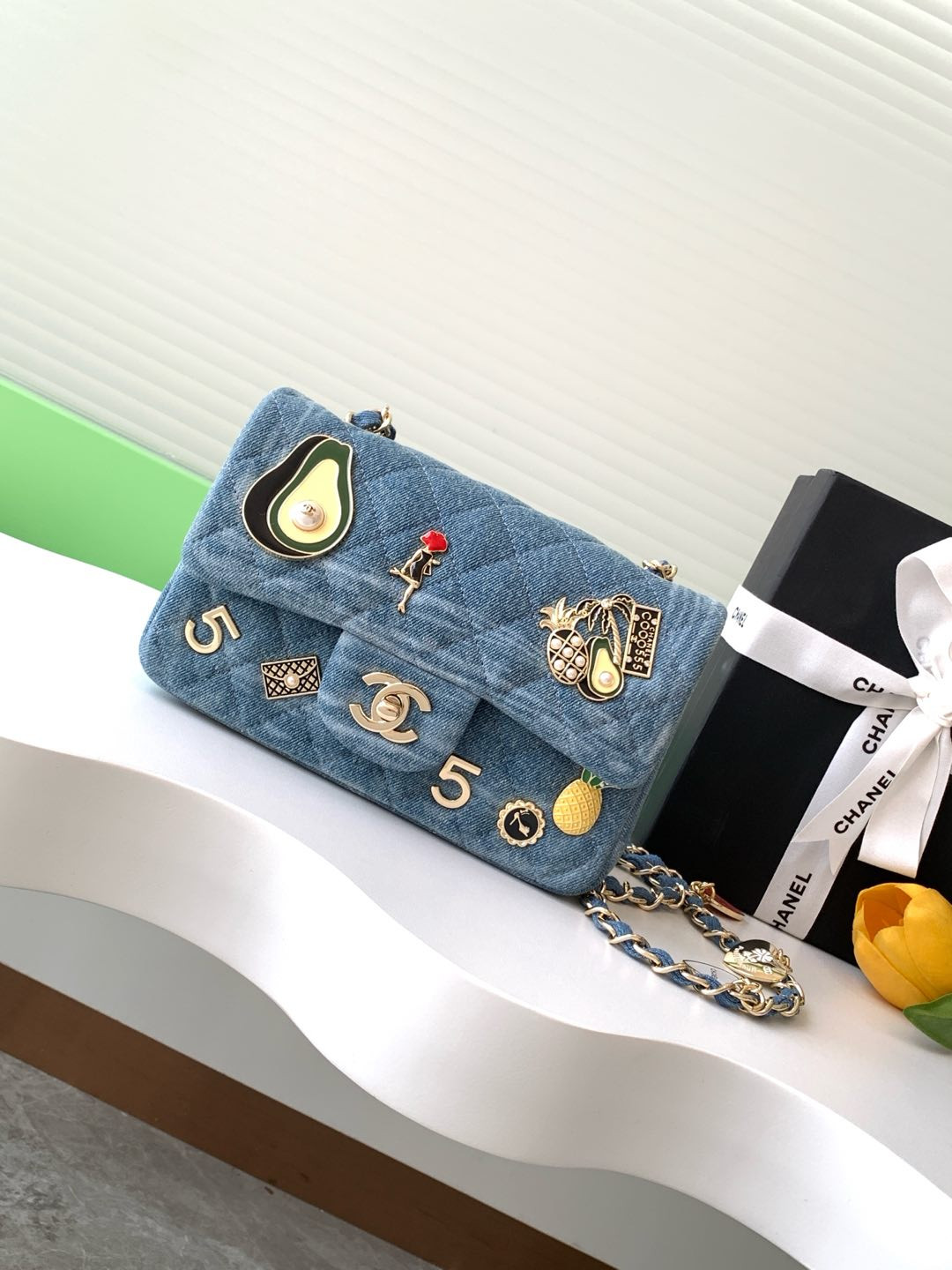 Ch*el mini cf vintage 20cm