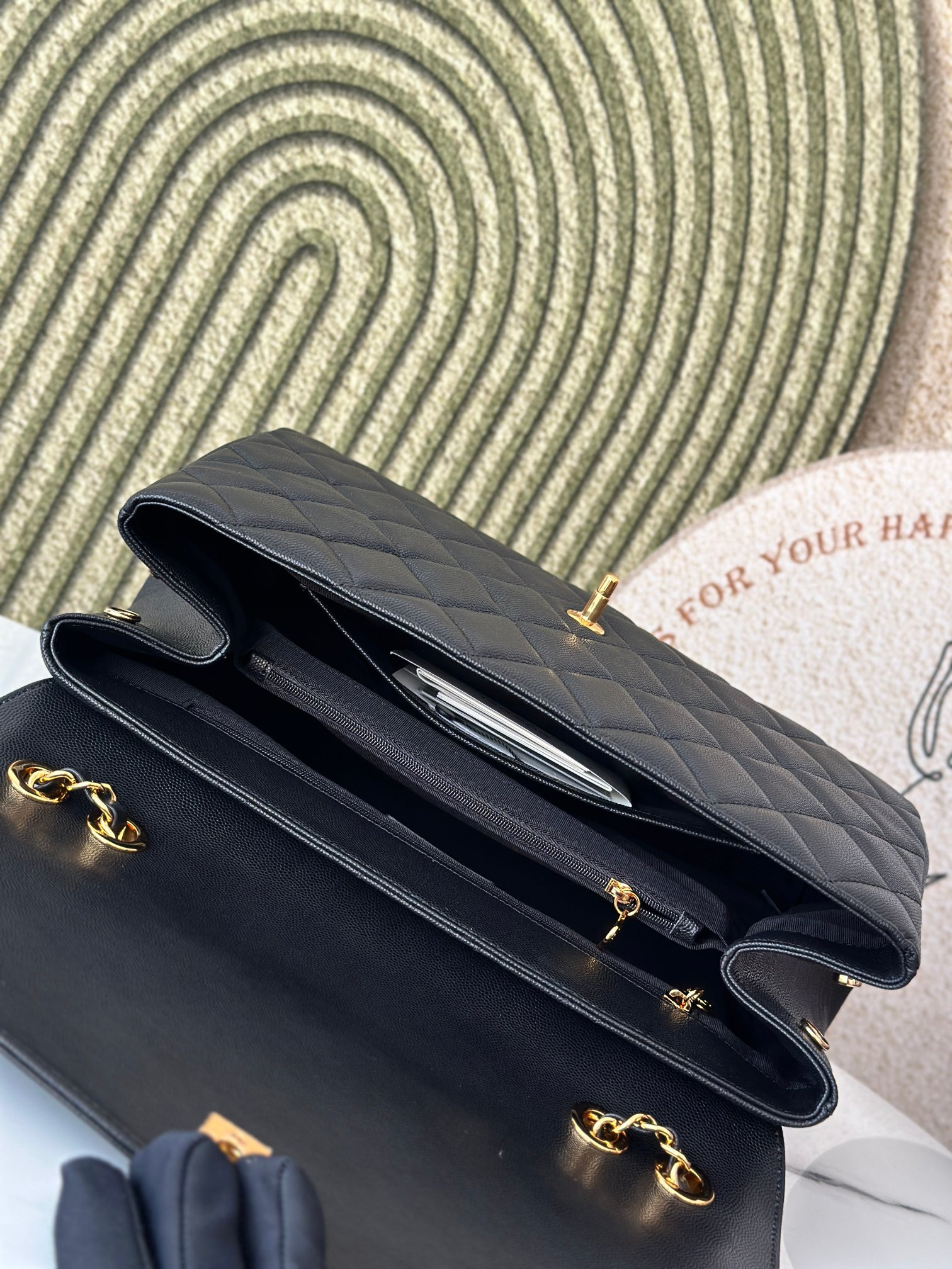 Ch*el shoulder chain bag  33x11x23cm